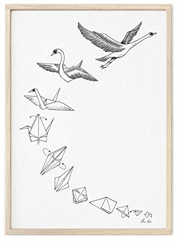 Ligarti Tiermanufaktur - Kunstdruck hochformat - Wandbild mit Tiermotiv