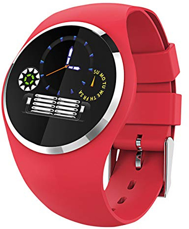 Atlanta Fitness Tracker mit Herzfrequenz Blutdruck Schlaf Schritte Farbdisplay mit Animation Smartwatch Armband Uhr - 9703-1 Rot