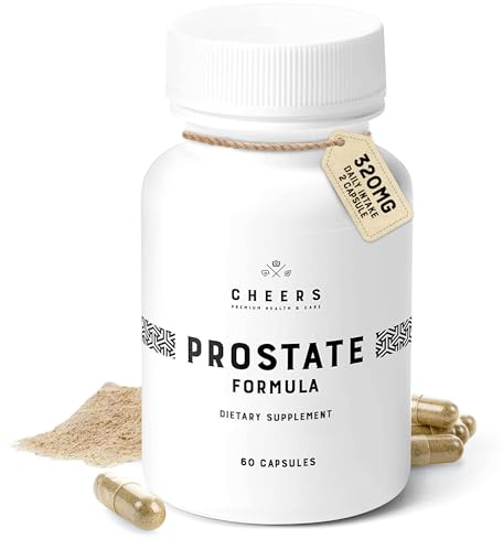 Cheers - Prostate Formula, 60 Capsules for Urinary & Prostate Support, Prostate Supplements for Men, Selenium Supplements with Vitamin B6 and Zinc