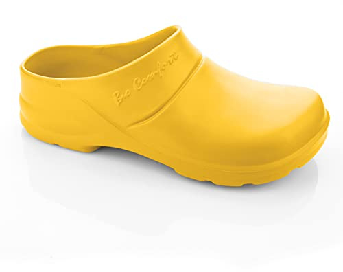 LEMIGO leichte Eva Clogs Gartenclogs Gartenschuhe Bio Comfort (38, Gelb)