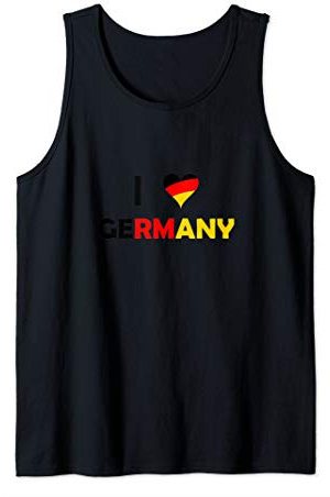 Ich liebe Deutschland Flagge Tank Top