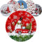 alles-meine.de GmbH großer Teller/Platzteller/Plätzchenteller/Geschenketeller - Motivwahl - Weihnachten - Ø 28 cm - rund - Unterteller - Mehrweg - Weihnachtsteller/Kekste..