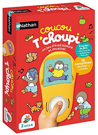 Nathan- Coucou T'choupi-Jeu électronique pour Enfants dès 2 Ans avec Les Meilleures comptines chantées par Ton ami, 31014