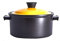 Casserole Ceramic Soup Pots for Induction Plates Gas Stove Stewpot Stewing Casserole Ceramic Cooking Pot Cookware Home Kitchen (Color : Yellow 3.5L)