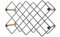 Mango Steam 10 Bottle Counter-top Wine Rack - Storage Organizer for Kitchen Countertops, Pantry, Fridge (Wood Grey Silver)