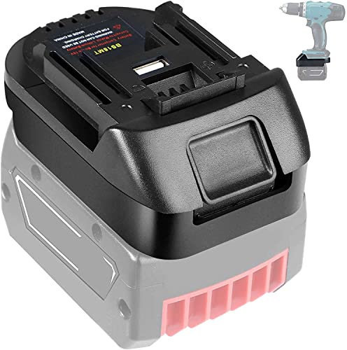 TPDL BS18MT Adapter für Bosch Professional 18V System GBA Akku, funktioniert für Makita 18V Werkzeug, ersetzen für BL1850 BL1840 BL1830 BL1820 BL1815N Akku