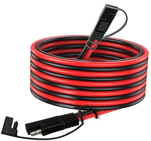 Magiktech 10 AWG SAE Extension Cable 3 Feet,10 Gauge SAE to SAE Quick Disconnect Wire Harness SAE Connector Solar Extension Cable for Automotive Motorcycle Marine Tractor Lawn Mower (10AWG 3FT)