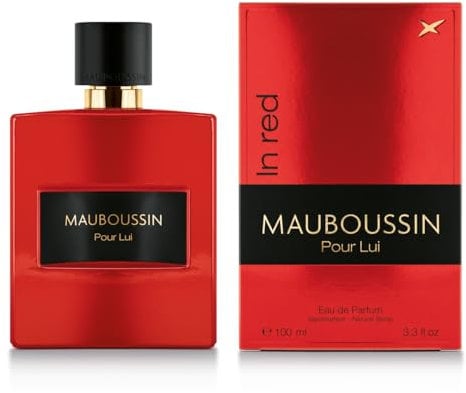 Mauboussin - Pour Lui In Red 100ml - Eau de Parfum Homme - Senteur Boisée & Épicée