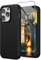 SURPHY Faux Leather Case Compatible with iPhone 14 Pro Max Case 6.7 inch, Premium PU Leather Case Cover (with Metallic Buttons & Microfiber Lining) for iPhone 14 Pro Max, Black