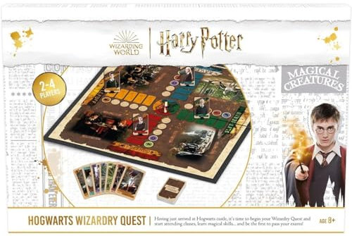 Cartamundi Harry Potter Hogwarts Wizardry Quest Brettspiel, Calling All Harry Potter Super-Fans! für 2 bis 4 Spieler, tolles Geschenk für Kinder ab 8 Jahren
