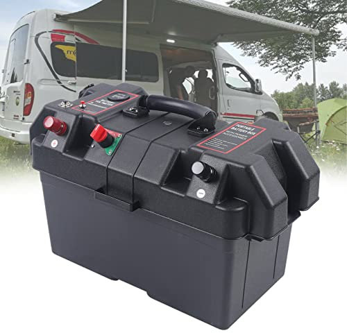 Boîtier de batterie pour moteur de bateau, moteur électrique, bateau pneumatique, bateau, camping-car, double ports USB, boîte à batterie, bateau