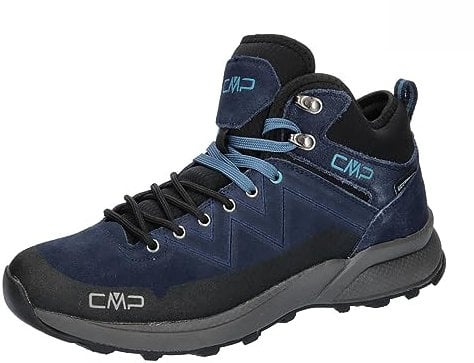 CMP Herren KALEEPSO MID Hiking Shoe WP Trekking-Schuhe, Schwarz-Blau (Black Blue), 45 EU