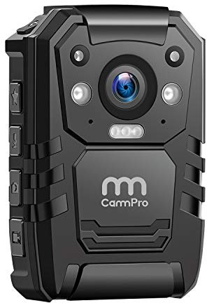 CammPro I826 1440P 2K HD Police Body Camera,64G Memory,Waterproof Body Worn Camera with Audio Recording,Night Vision,GPS for Law Enforcement