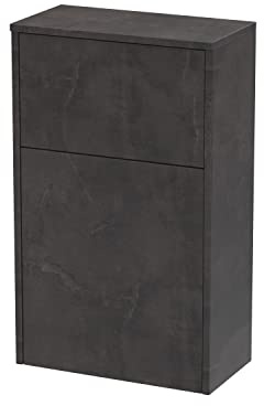 Hudson Reed NPF2641 Havana Floor Standing Concealed Cistern WC Toilet Unit, 500mm, Matt Metallic Slate