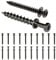 laffeya Picture Hanging Screws, Double-Headed Bear Claw Screw, 4in1 Hooks for Sawtooths, D-Rings, Wire and Keyholes (40, Black Mix Size)