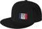 LOUJIN Iowa State Flag Unisex Snapback Hüte Einstellbare Hip Hop Plain Dad Baseball Cap Flache Krempe Bill für Männer Frauen, Fotofarbe, One size