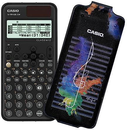 Casio FX-991DE CW ClassWiz technisch wissenschaftlicher Rechner mit Art-case music, deutsche Menüführung (limited edition)