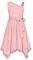 GRACE KARIN Robe Princesse sans Manches pour Filles, Robe de fête à Une épaule à Sequins, Rose, 12 Ans