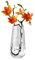 Moderno jarrón de cristal transparente H-9.8 pulgadas, bonitos jarrones de flores altos para ramo, granja, hogar, oficina, centros de mesa (transparente)