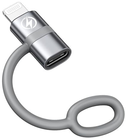 RAVIAD 36W Adaptateur USB C vers Lightning (Lot de 1), Adaptateur Lightning pour Phone 14 13 12 11 Pro Max, Pad Pro/Air 5/Mini 6, Pod Nano/Touch