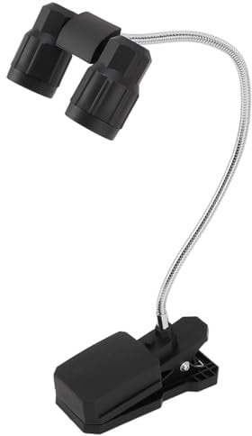 LED Clip Light, Double Headed LED Clip On Light 360°Battery Powered Clamp for Outdoor BBQ Grill, Camping, Reading, Barbecue Tool Sets