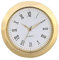 Amagogo Runder Uhreinsatz, 35 mm, leicht zu lesen, Uhrkopf für Zuhause, Schlafzimmer, dekoratives Reparaturteil, Büro, Metall-Wanduhr, Miniaturuhr, Goldrahmen