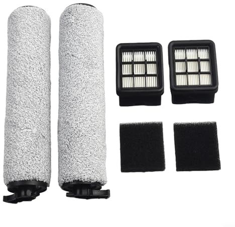 BlissfulAbode Ersatz-Bürstenwalze und Filter-Set, Ersatzfilter und Bürsten passend für Bissell CrossWave HF3, schnurlosen Nass-/Trockensauger 3649A