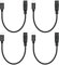 4Pcs Short DC 5.5mm x 2.1mm to USB C Power Cord 6inch, DC 5521 Female to USB Type C Male Plug 5V 3A Power Charging Cable Extension Cord, for Small Fan, Bedside Lamp Etc Other USB Type C Equipment