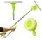 MY DIY Telescopic Window Cleaner U-Shaped 2-In-1 Multipurpose Squeegee High-Rise Window Cleaner Tool With Cleaning Clothes Extends From 60CM to 140CM 180° Rotating Window Sponge Squeegee Cleaning Kit