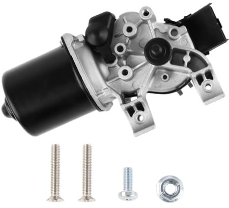 DOCAS Scheibenwischermotor mit Schrauben,Wischermotor Vorne kompatibel mit Renault Clio III BR0/1 Clio III Grandtour KR0/1 CLIO III Kasten SB 2005-2014 7701061590 8200268931