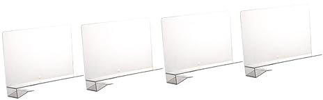 OKUMEYR 4pcs Cabinet Divider Practical Shelf Separators for Wardrobe Storage Compact and Organizers for Efficient Refrigerator and Closet Organization