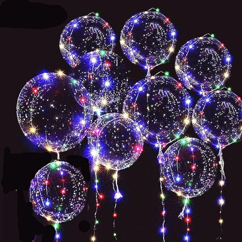 Palloncini LED per feste, Luci colorate a LED per palloncini, Palloncini ad elio con LED, Palloncini LED creativi per la decorazione, Palloncini LED alimentati a batteria