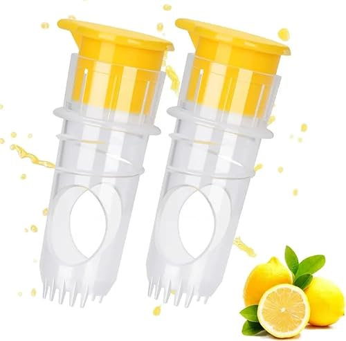 XTQFH 2pcs Zitronenausgießer Zitronen Entsafter Green Elephant Zitronenpresse Ausgießer Zitronen Entsafter, BPA-Frei Ideal für Zitronen und Limetten