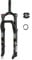 Snow Bike Air Fork 20/26inch Air Mountain Bike Suspension Fork 4.0 Fat Tire Beach XC eBikes Front Fork 1 1/8 Straight Tube Disc Brake 9mm QR Bike Front Fork(20)