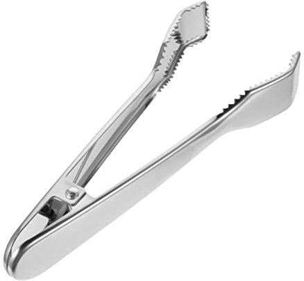 Abaodam 1Stück Multifunktionale Eiszange mit Zahnung Komfortable für Bars Restaurants und Cafés Langlebig und Praktisch für Verschiedene Anwendungen