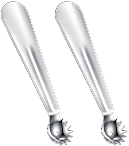 2 Stücke Edelstahl Tomaten Stiel Entferner Multifunktion Erdbeeren zum Entfernen des Stiels Gemüse Stiel Remover Ergonomisches Griff Küche Gadgets für Tomaten Erdbeer Apfel Wassermelon Cantaloupe