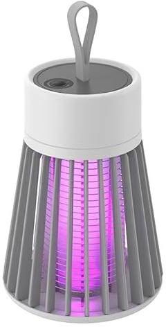 GesundPur InsectShield Go Optimierte Version: Elektrische Insektenvernichter Mückenlampe mit Akku, USB und Fliegenfalle für drinnen und draußen – effektiver Moskito Killer