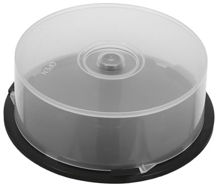 CHICAMPERA Cd Storage Box Dvd Storage Box Large Capacity Plastic Empty Cd Bucket Container for Home Office Dorm Use Dvds