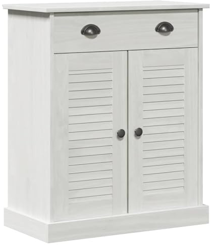 vidaXL Bathroom Cabinet VIGO Brown 67.5 x 34 x 80 cm Solid pine wood, Bathroom Storage Solutions, Wooden Cabinets, Space Saver Furniture for Home, Compact Organizer Unit, Efficient Decor Choices