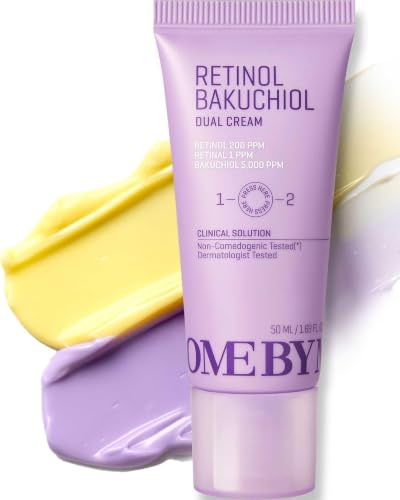 SOME BY MI Retinol Bakuchiol Dual Cream – 50ml – Korean Collagen & Retinol Face Moisturizer for Glass Skin – Barrier & Soothing Care with Niacinamide, Panthenol & Vitamin E – Korean SkinCare