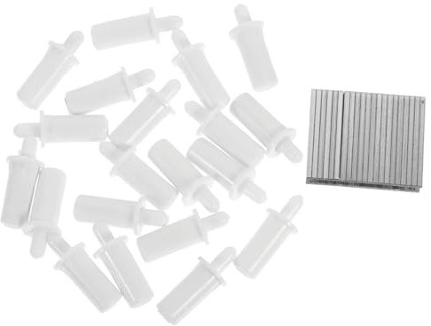 SAFIGLE 40 pièces Kit de Réparation pour Volets Intérieurs Agrafes Acier Inoxydable et Broches Plastique Durables Outil Pratique pour Remplacement et Fixation Rapide des Lames