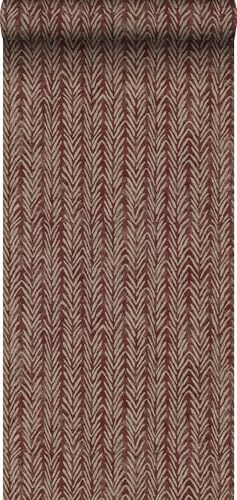 Sanders & Sanders Tapete Zickzack-Motiv Burgunderrot 53 cm x 10 m