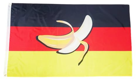 Fahne Flagge Deutschland - Bananenrepublik - Banane - 90 x 150 cm