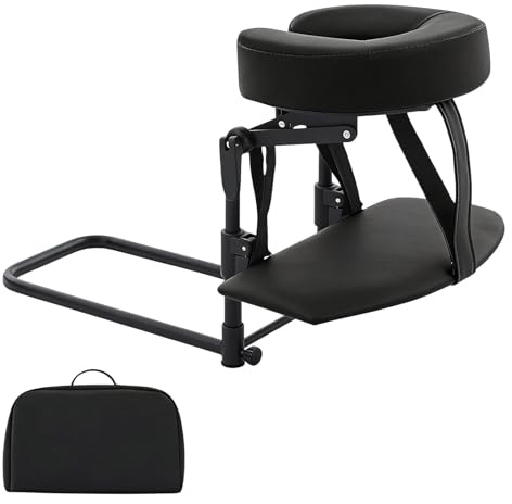 Massage Headrest for Bed with Armrest, Adjustable Face Cradle at Home | Portable Massage Face Down Pillow Adjustable Height 14-45cm, Face Rest Support for Beauty, Salon, Home, After Eye Surgery