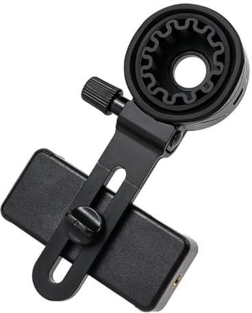 HYTROVE Binocular Phone Mount Adjustable Holder for Mobile Phone Attachment Compatible with Telescope and Microscope for Bird Watching