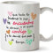 MUGFFINS Taza Original -Que Todo lo Bueno te SIGA te encuentre y te abrace - 350 ml - Tazas con Frases motivacionales