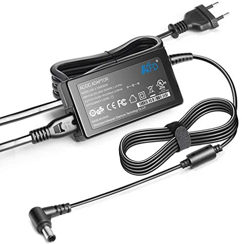KFD 19V 2.53A Adaptador Cargador Cable Alimentación para LG 20'' 22'' 23'' 24'' 27'' LED LCD HDTV ADS-40FSG-19 24mt47 Monitor Widescreen Samsung Monitor Gaming Odyssey G5 SJ55W TV DC 1,6A ADS-25FSG-19