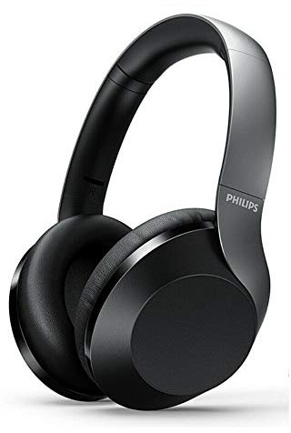 Philips Audio Hi-Res Audio Headphones PH802BK/00 On Ear Bluetooth Headphones (Hi-Res-Audio, Bluetooth, up to 30 hrs play time, quick time charger) Black, One Size