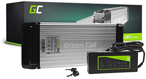 Green Cell Batterie Vélo Electrique 36V 15Ah 540Wh pour Moteur 250W Rear Rack Ebike C13 avec Chargeur