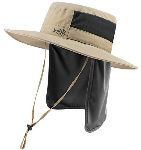 Bassdash Chapeau de Protection Solaire Boonie UPF 50+ pour Pêcheur